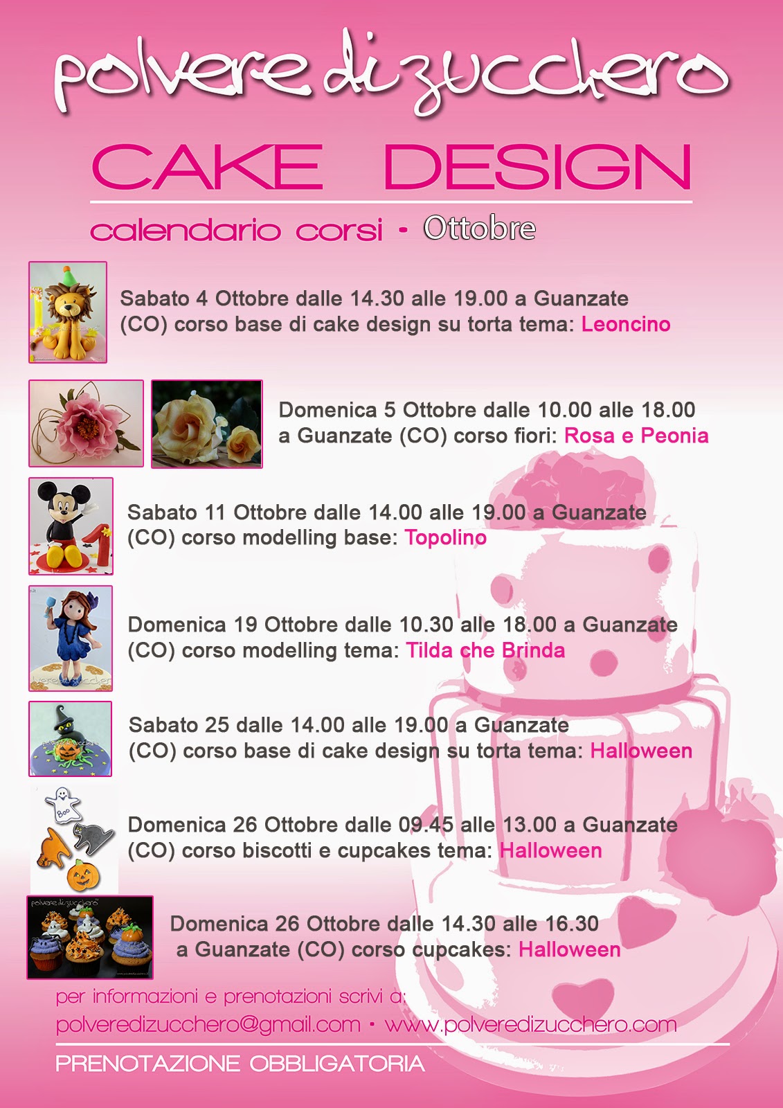 Corsi di cake design a Macherio (MB) e Guanzate (Co ...