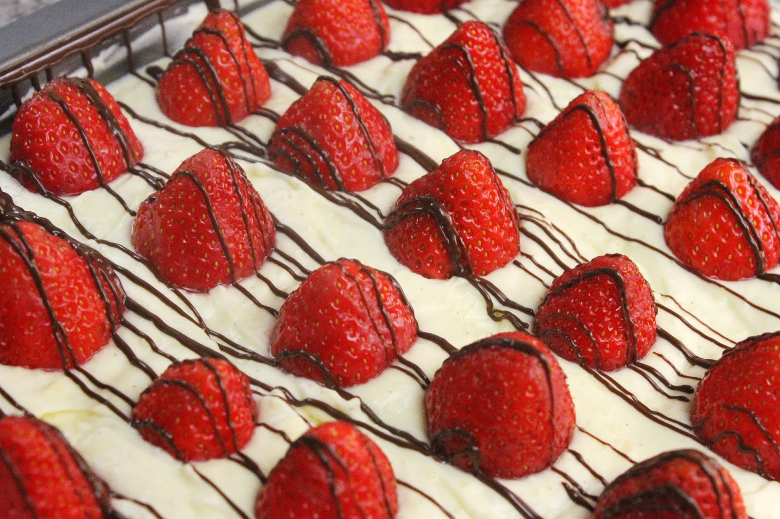 Erdbeerkuchen vom Blech