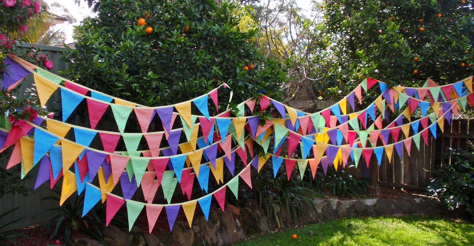 Giggleberry Creations! 50m custom order of bunting!!