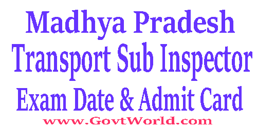 MP RTO TSI Recruitment New Exam Date 2015