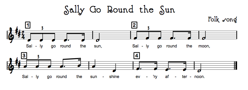 sally go round the sun origin