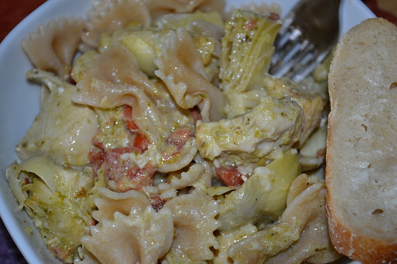 Delectable Delights with Rebecca Pesto Crock Pot Chicken