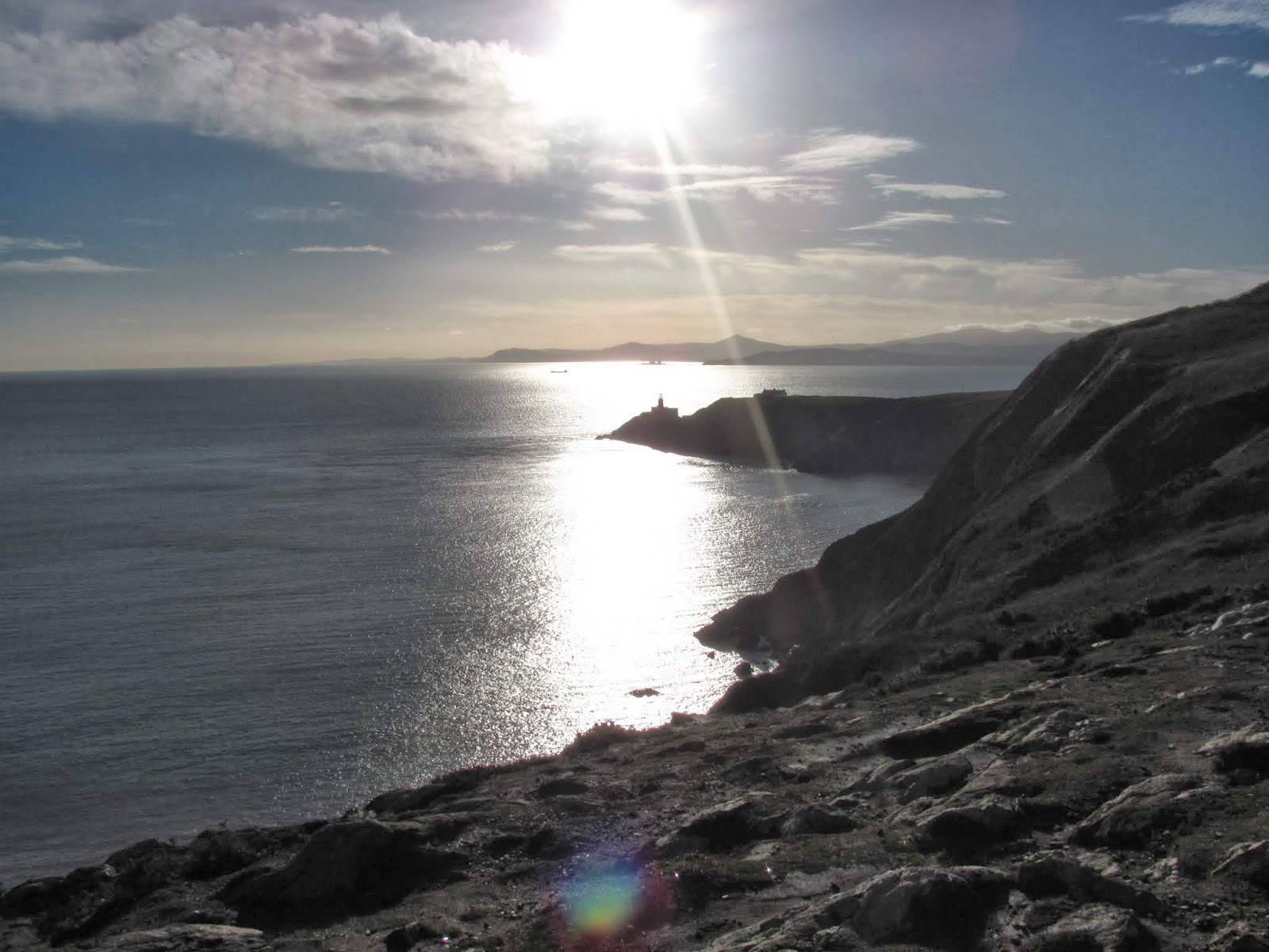 Bright Sun Reflection Bright Sun Reflection on the sea in Howth, Co. Dublin, Ireland