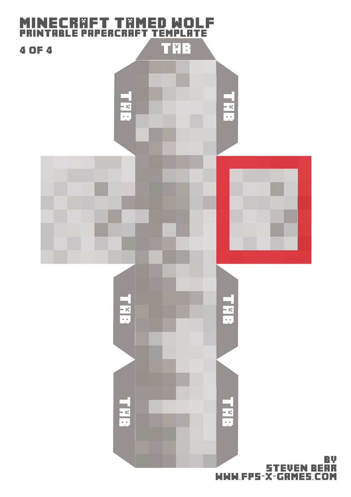 Minecraft Cut Out Templates minecraft pickaxe cut out papercraft template http