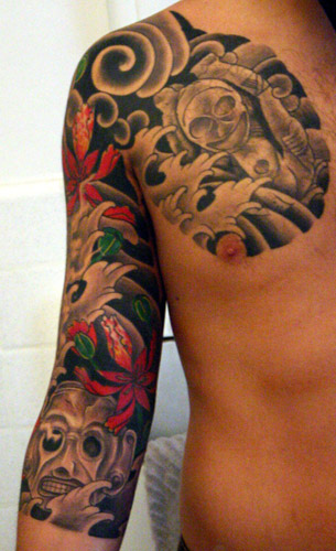 half sleeve tattoo designs for men arms. tattoo half sleeve designs for men
