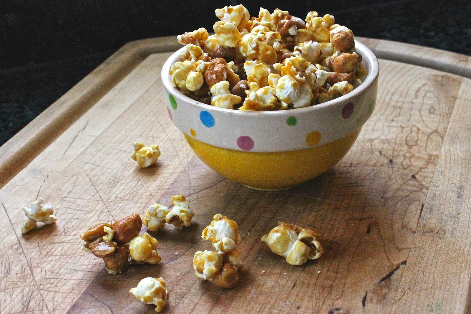 From Which Things Grow Chew on This Caramel Popcorn with Peanuts