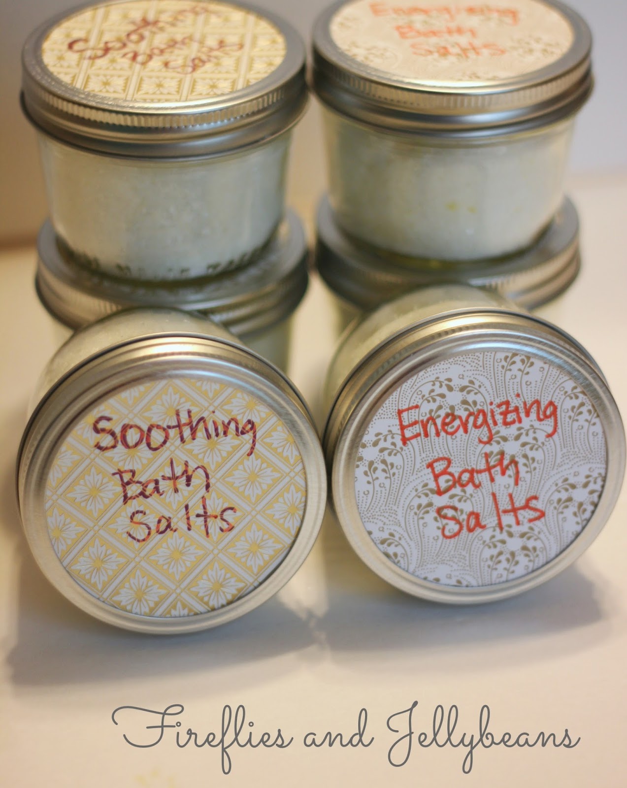 Crafts with Jars DIY Bath Salts (Soothing and Energizing)