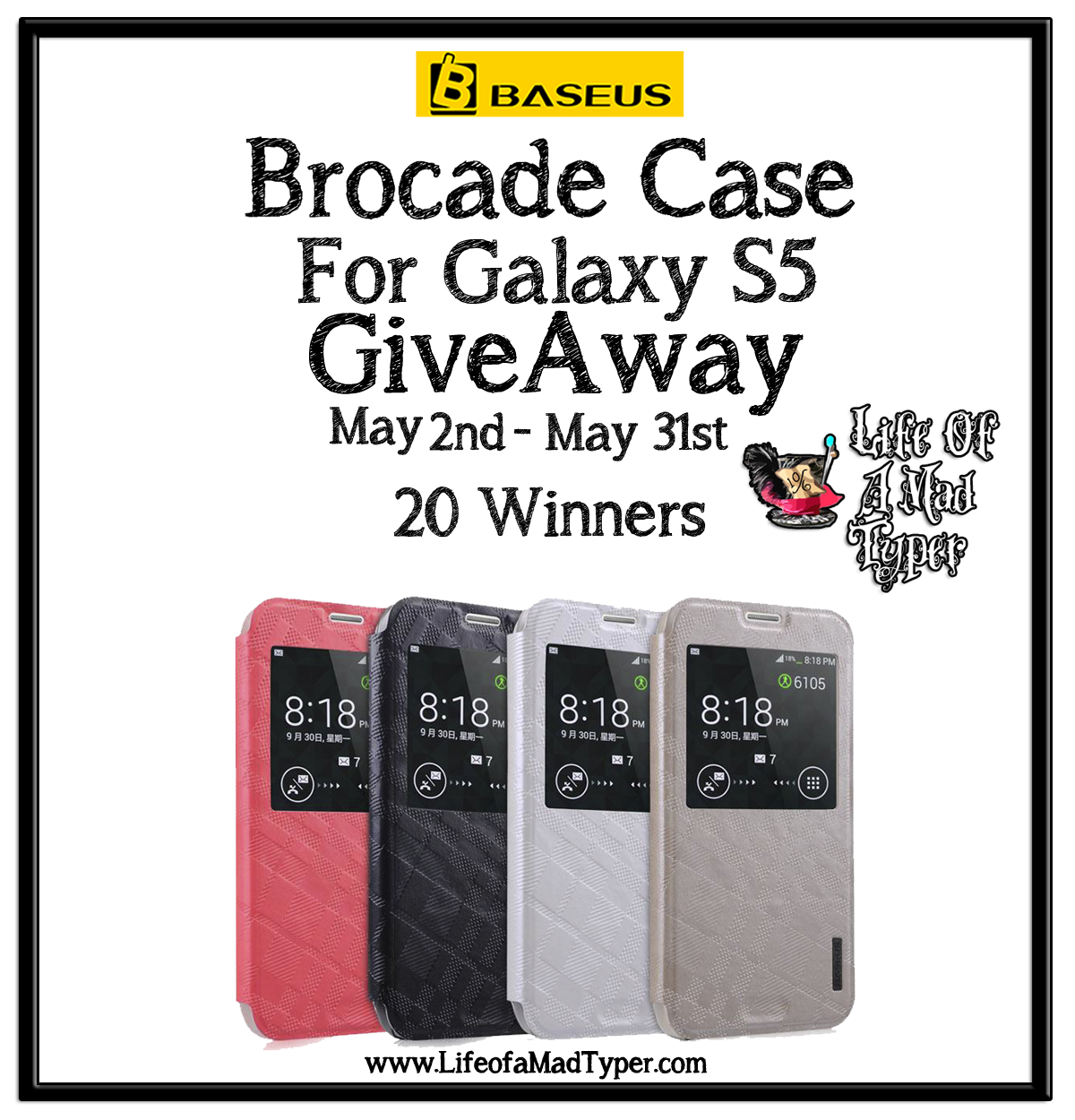 Galaxy S5 Brocade case by BASEUS #giveaway