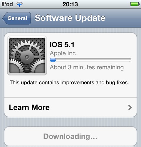 Download iOS 5.1 Software Update Download iOS 5.1 Software Update