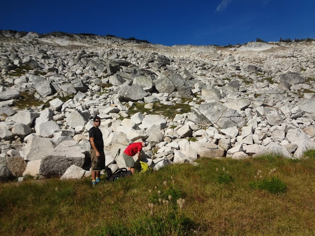 Field of granite, Mt. Gandalf, Tolkien Group, BC