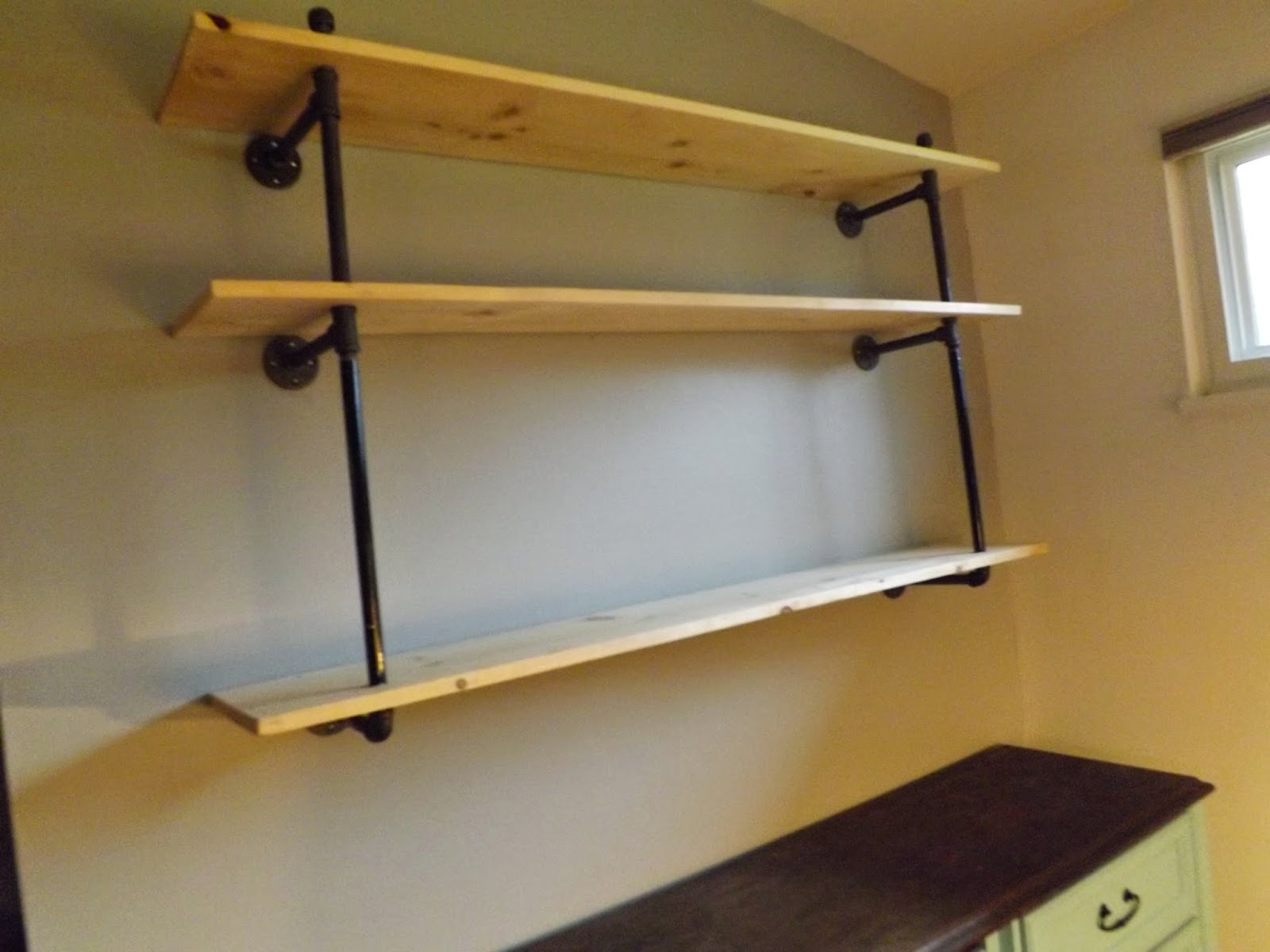 Joy’s Pipe Shelves DIY HowTo