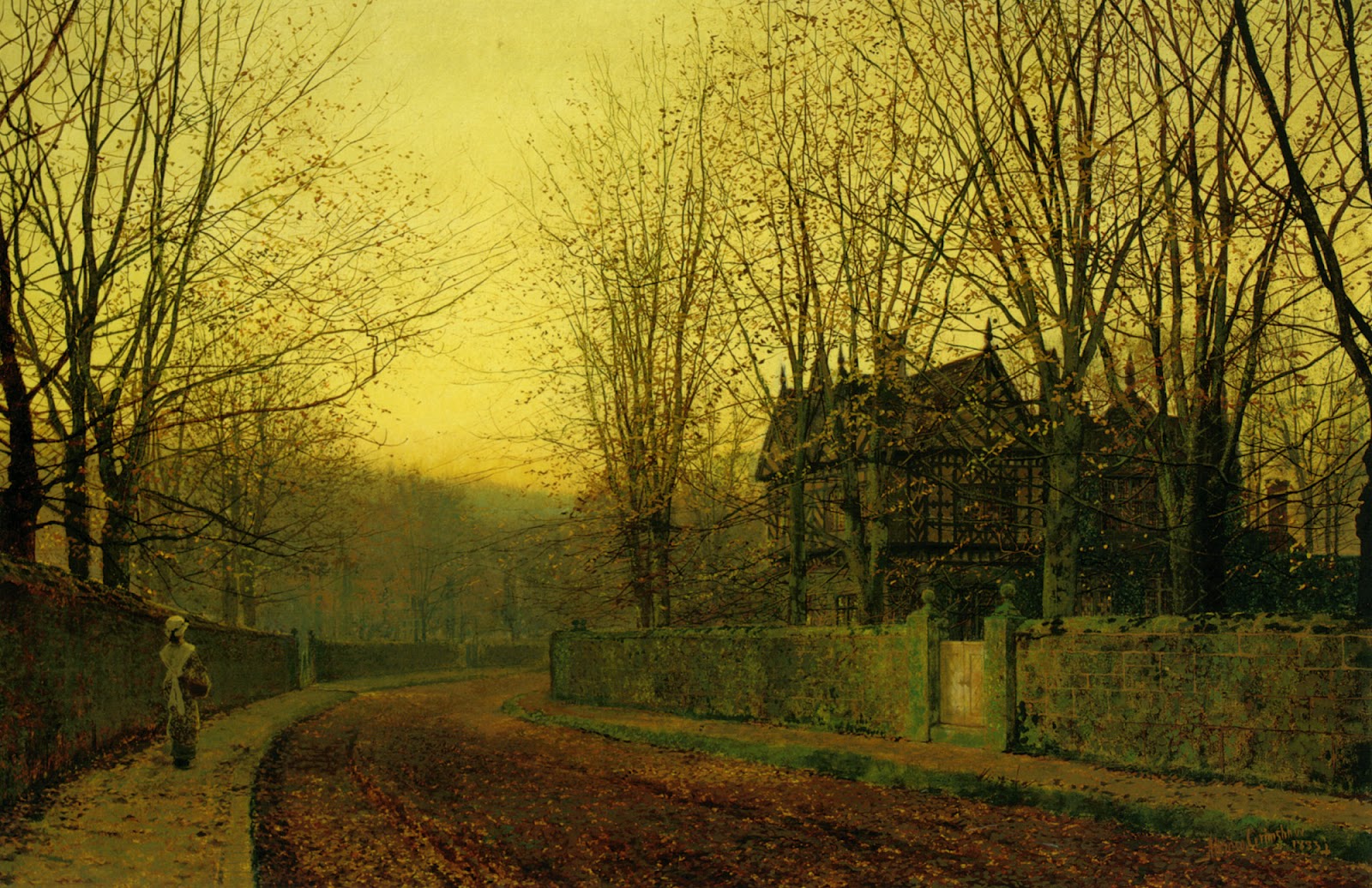 John Atkinson Grimshaw The Last Gleam (1600×1036) Atkinson grimshaw