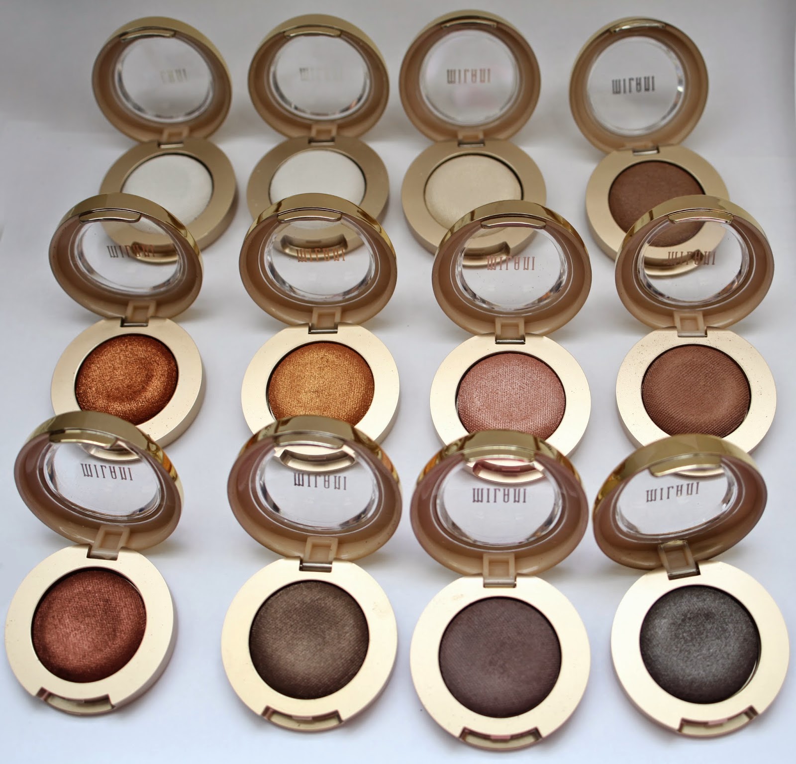 KathleenxBeauty Milani Bella Eyes Gel Powder Eyeshadow Swatches and