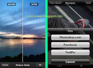 Free Photoshop Express for iOS: iPhone (not iPad) Interface