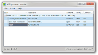 تحميل برنامج استعاده باسورد شبكه الوايرليس WiFi Password Revealer 1.0.0.4