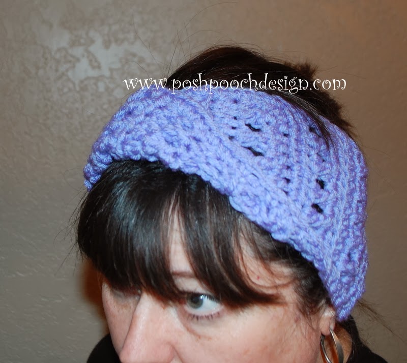 Posh Pooch Designs Dog Clothes: Twisted Headband Crochet Pattern