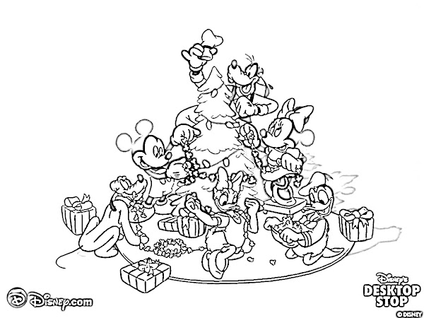 Disney Christmas Coloring Pages