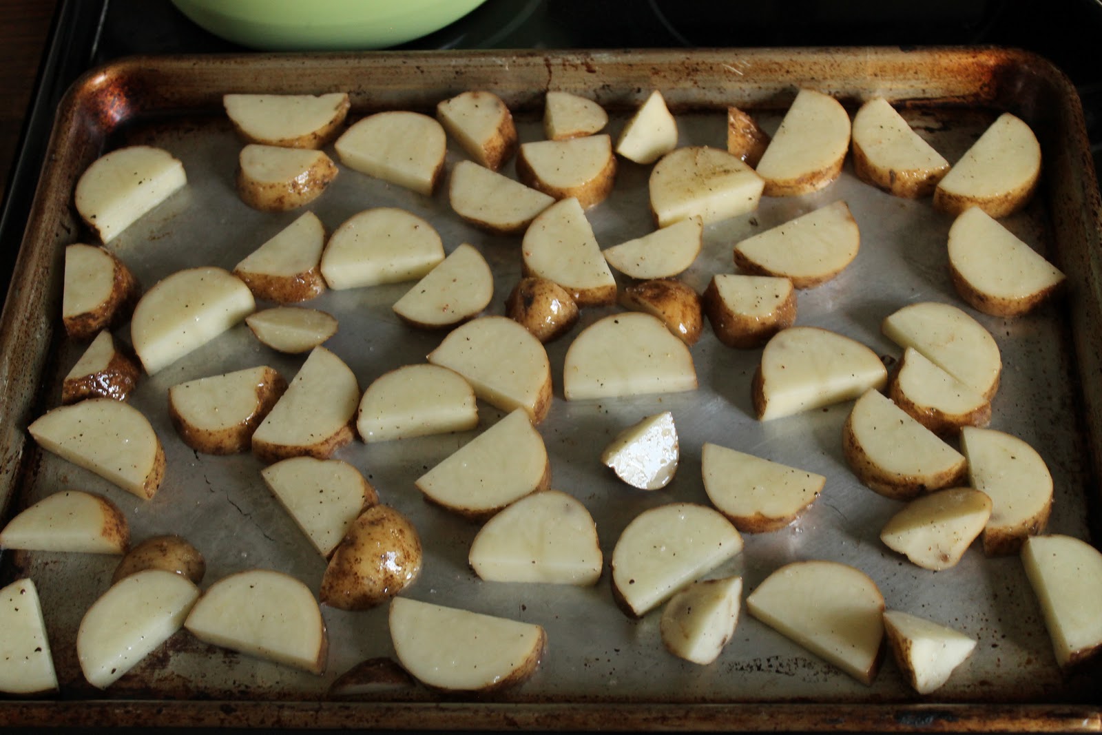 Crispy Pork Belly, Roasted Potatoes, Kale Pesto and Black Currants PT