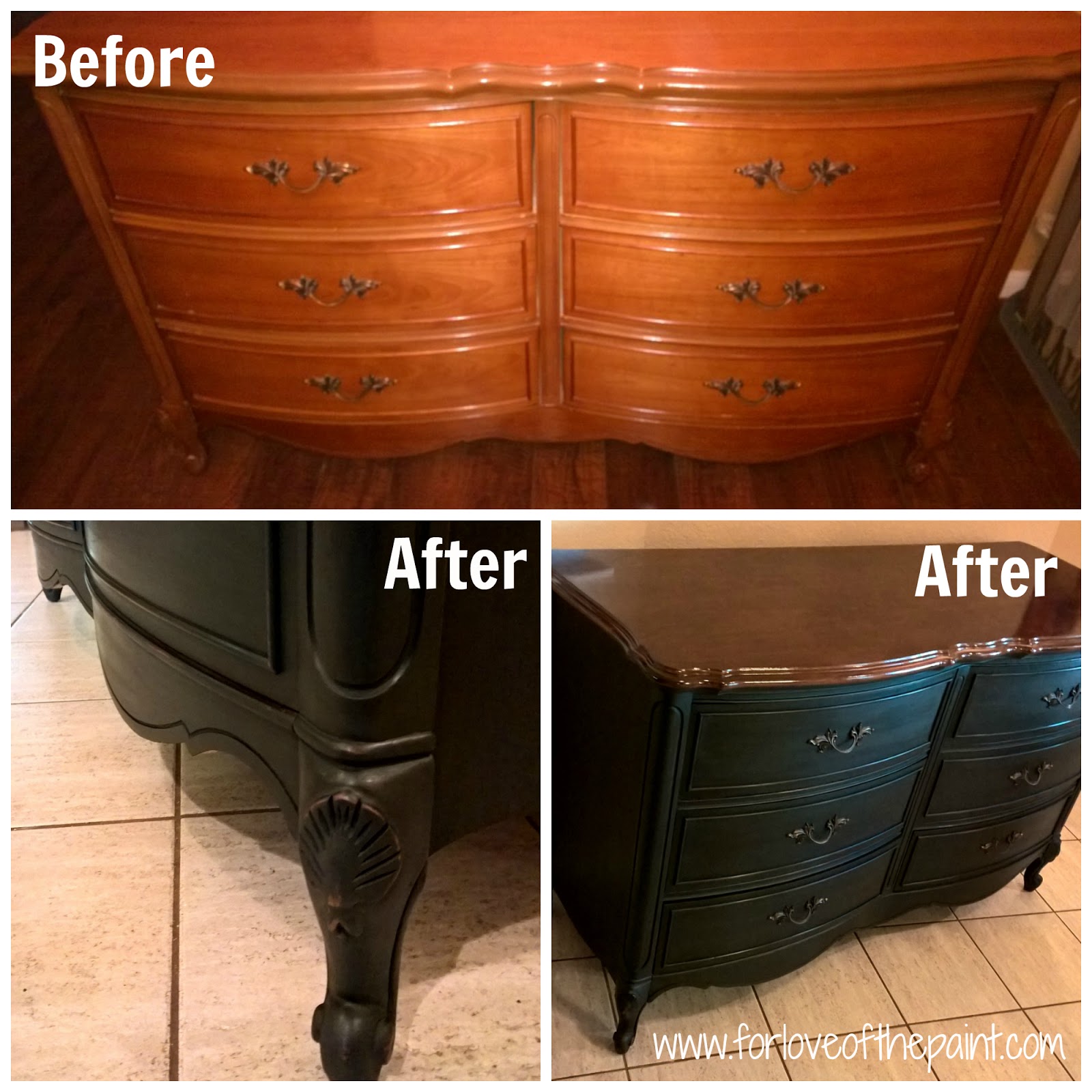 For Love Of The Paint Before And After Vintage 6 Drawer Dixie