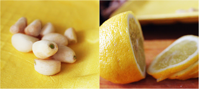 Куриные окорочка с лимоном и чесноком