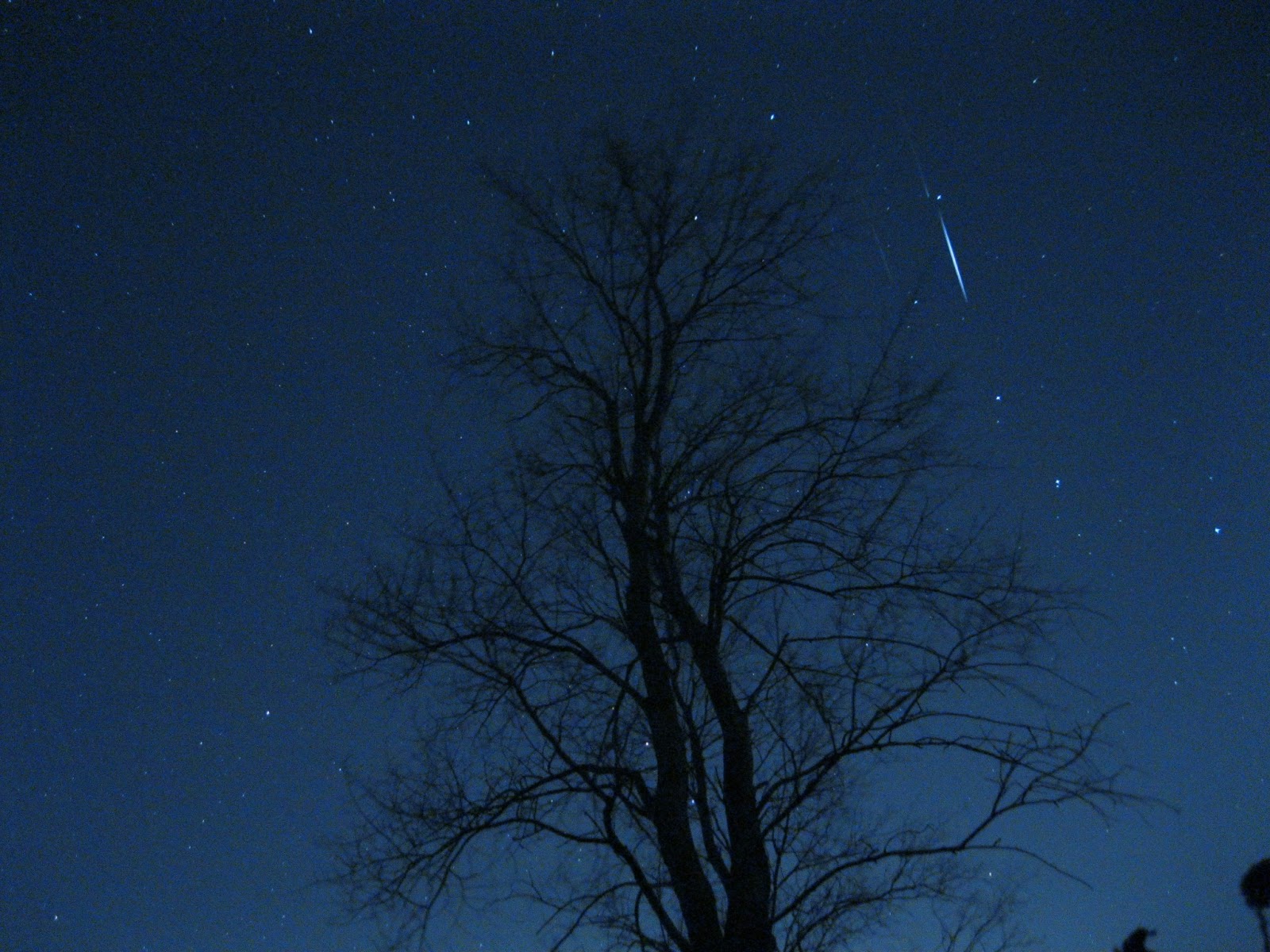 Shooting star in the Big Dipper April 2, 2013 [Stellar Neophyte Astronomy Blog]