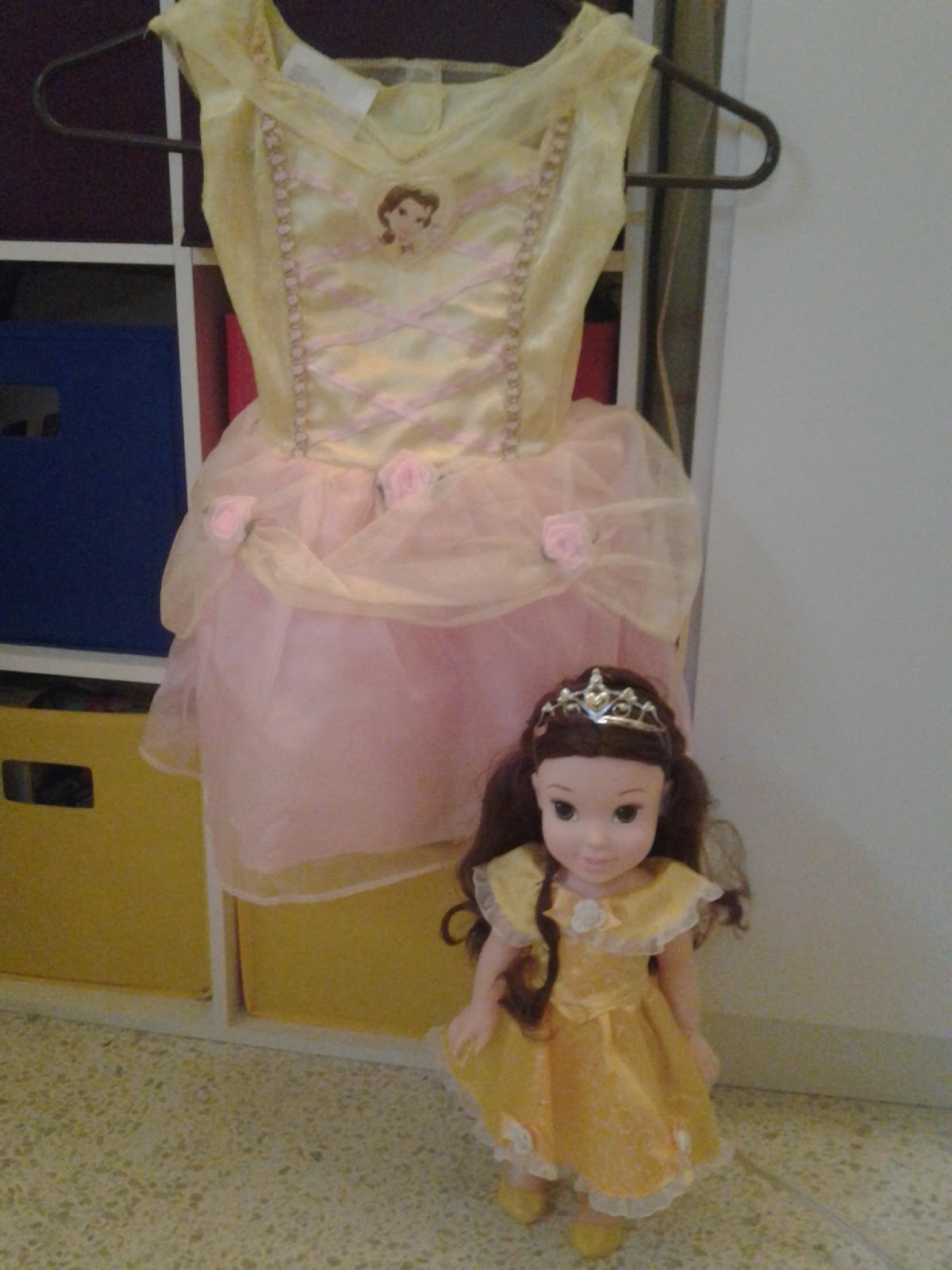 belle doll and dress set