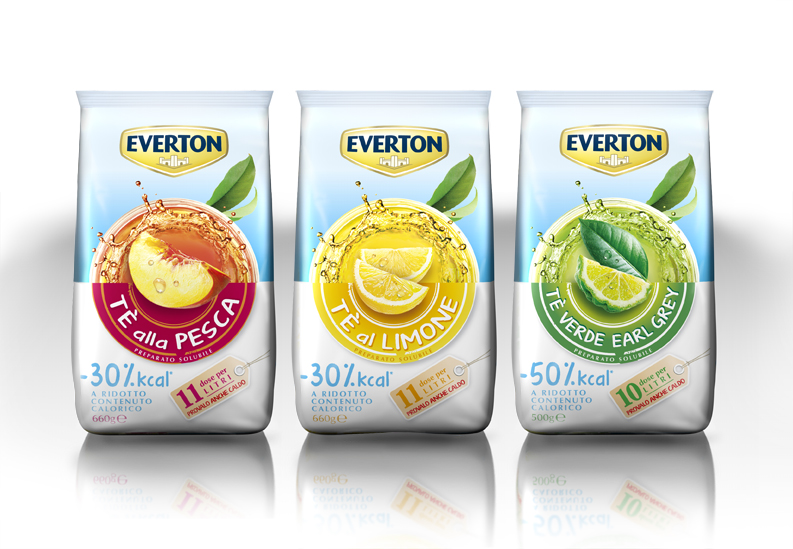 Everton Instant Tea Line on Packaging of the World Creative Package