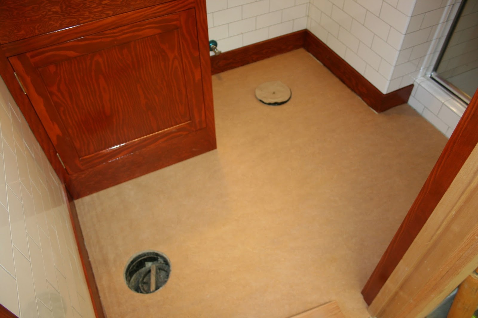 Laurelhurst Craftsman Bungalow Marmoleum Floor