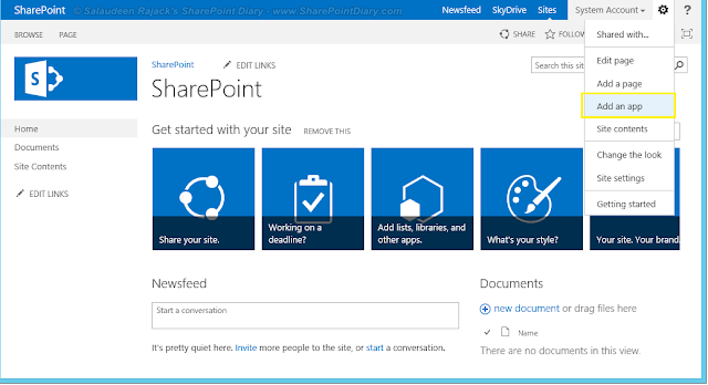 How to Add an App to SharePoint site How to Add an App to SharePoint site