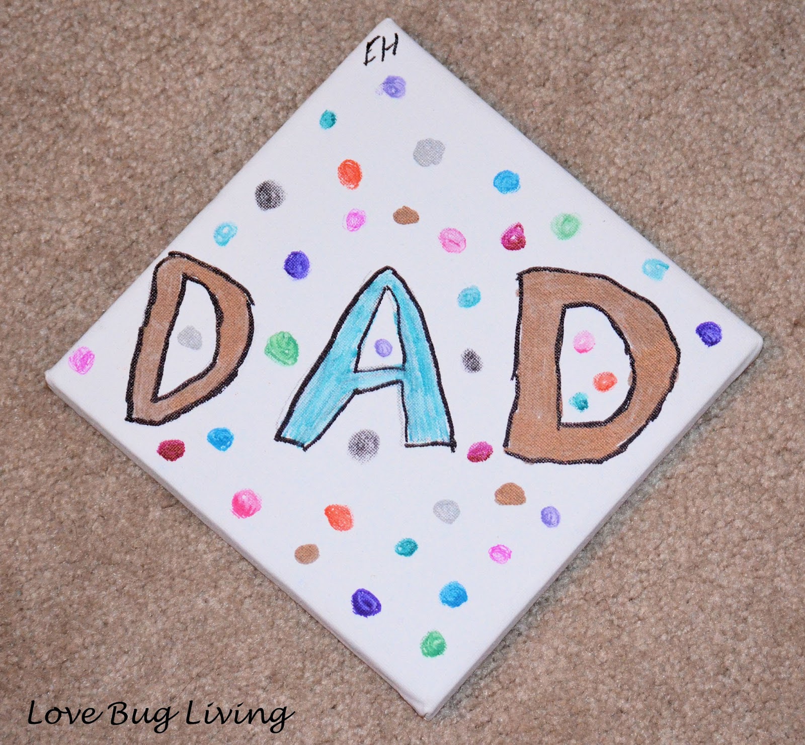 Love Bug Living Father's Day Mini Canvas Art