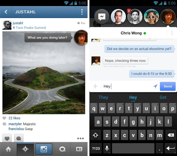 Facebook Messenger Screenshots Download Facebook Messenger Application for Android devices