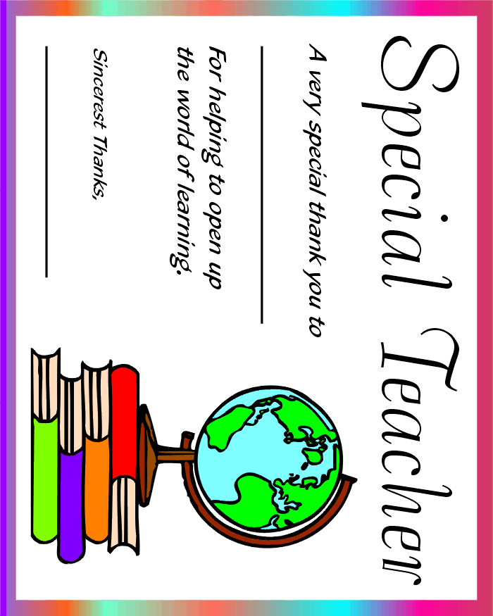 teacher appreciation certificate template