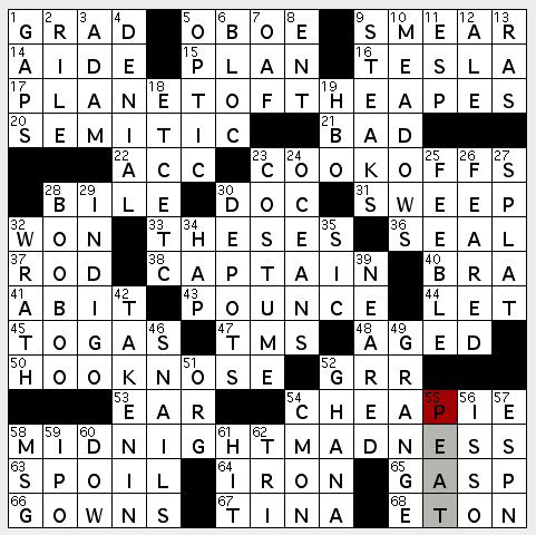 A little buggy perhaps Crossword Clue LA Times - News