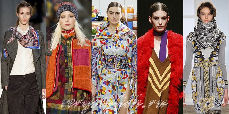 Winter 2015 Women's Scarves Fashion Trends