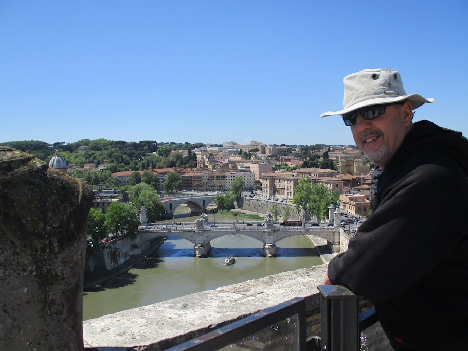 ROME 2016- LE TIBRE  VU DU CHATEAU ST-ANGELO