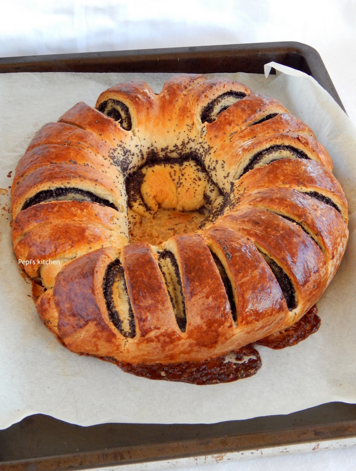 Pepi's kitchen in english Mohnkuchen German Poppy Seed Cake