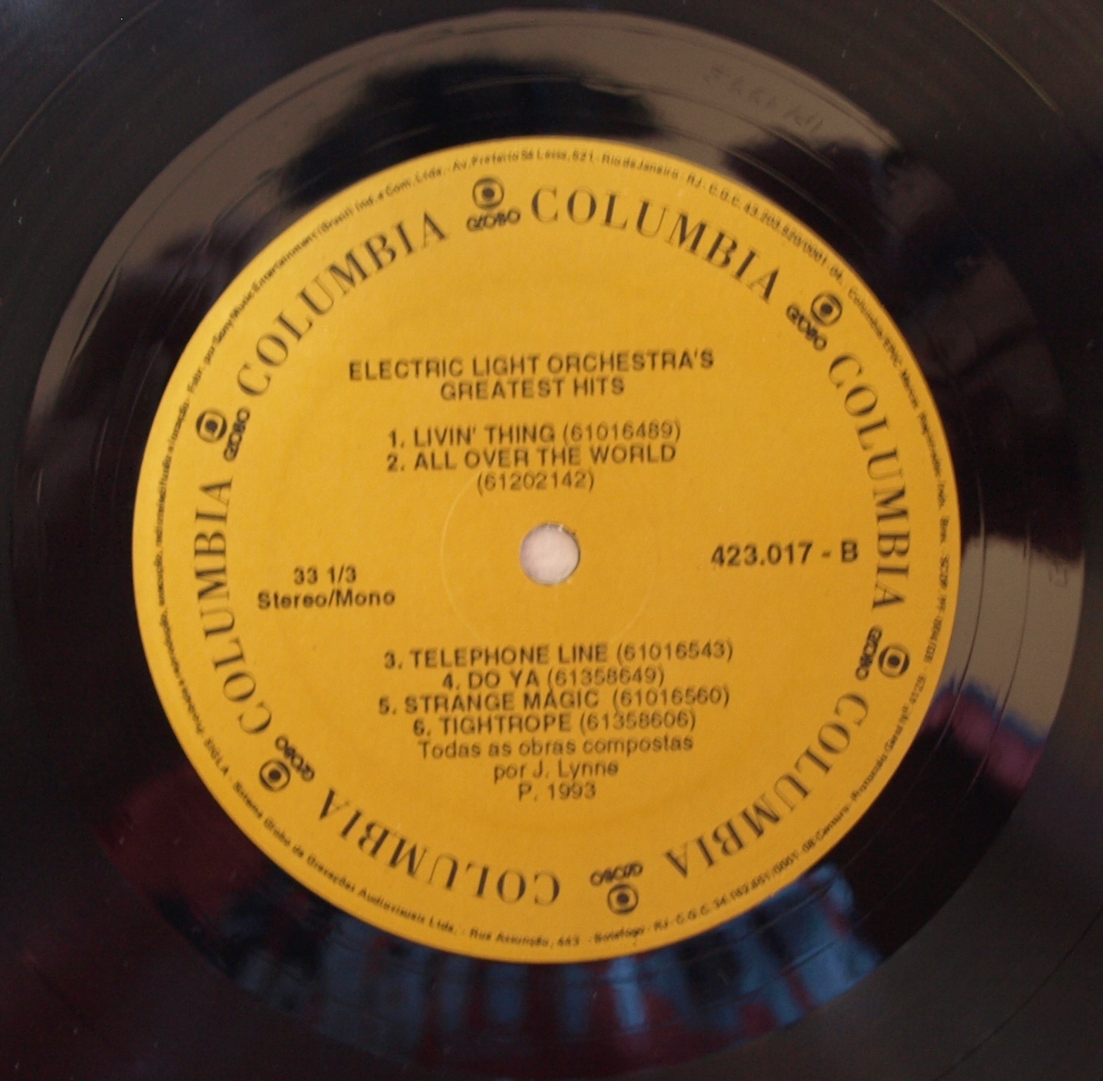ELO Related Vinyl Electric Light Orchestra Greatest Hits Lp Brasil