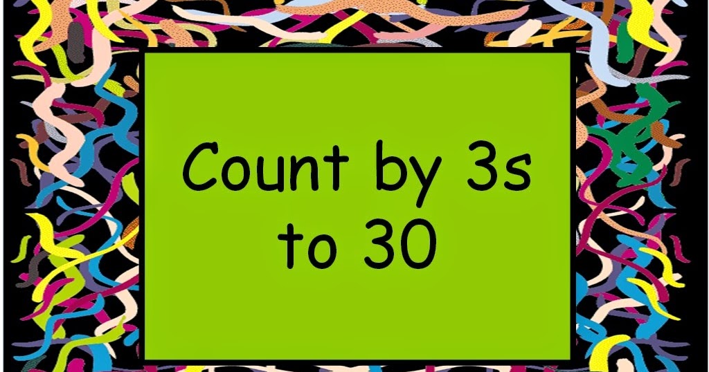 Student Survive 2 Thrive: Skip Count by 3s to 30 Math Flash Cards