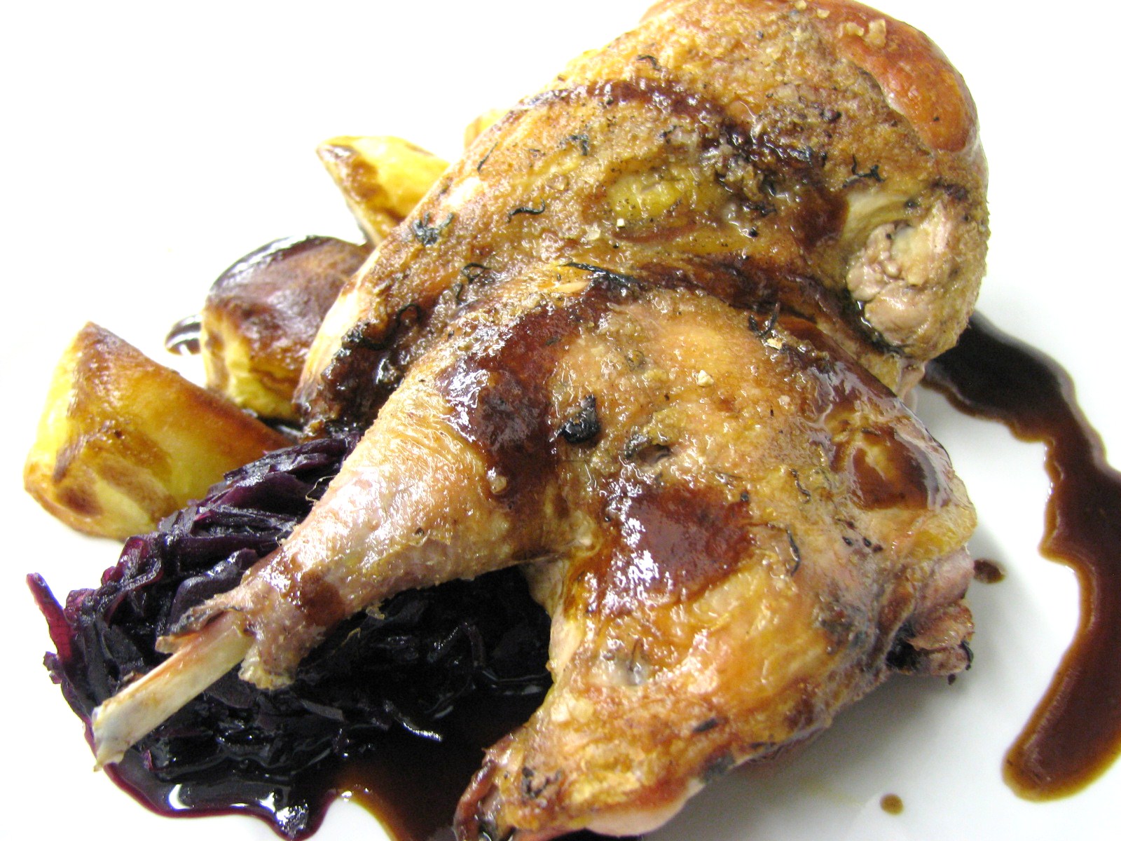 English's of Brighton Roasted Pheasant, braised red cabbage, goose fat