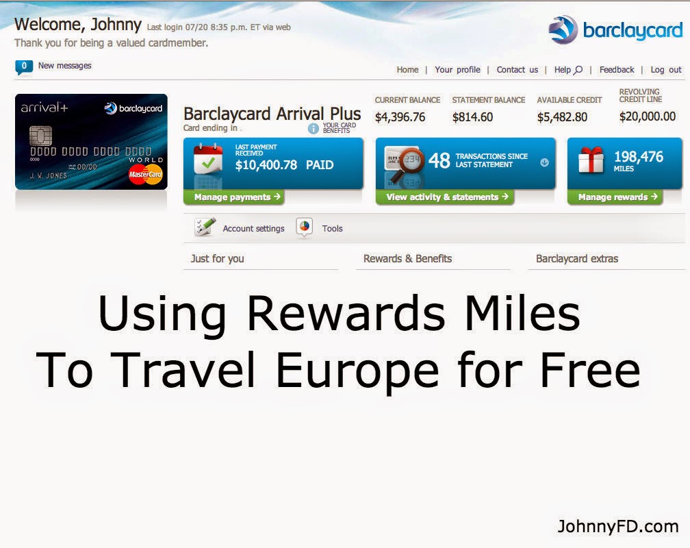 Using Reward Miles to Travel Europe for Free. Follow