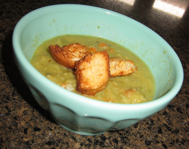 On The Table Tonight Parker's Split Pea Soup