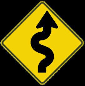 Curvy Road Sign