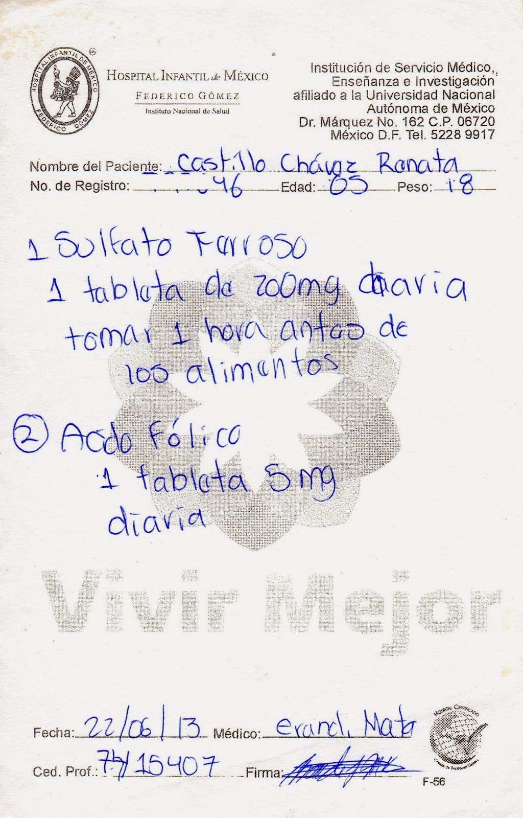 receta medica imss formato word formatos de recetas medicas
