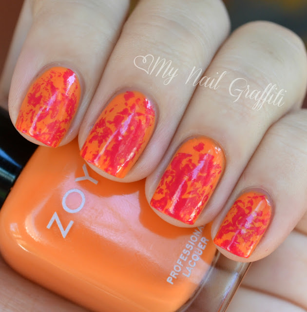 My Nail Graffiti Saran Wrap Nail Art + Baby Nails!