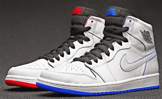 red white and blue jordan 1s