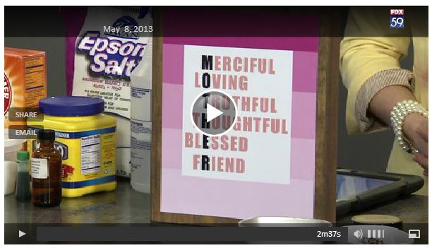 Mother's Day - handmade mother's day gift ideas - video - #mothersday #mothers #diygiftideas @SimplyDesigning and @Fox59