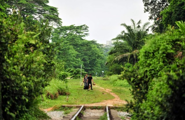 The former railway corridor near the old Bukit Timah station