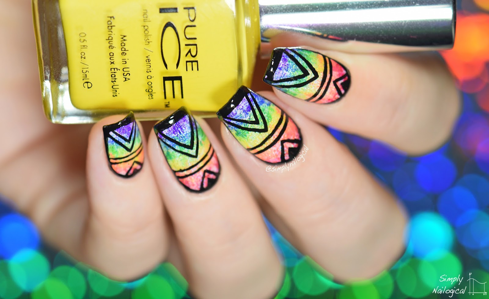 Simply Nailogical: How to pretend you can paint - dry brush &amp; design!