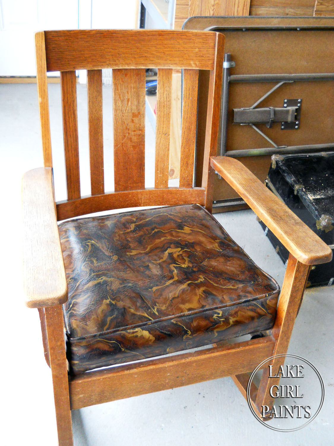 Lake Girl Paints Painted Rocking Chair Nature Inspired