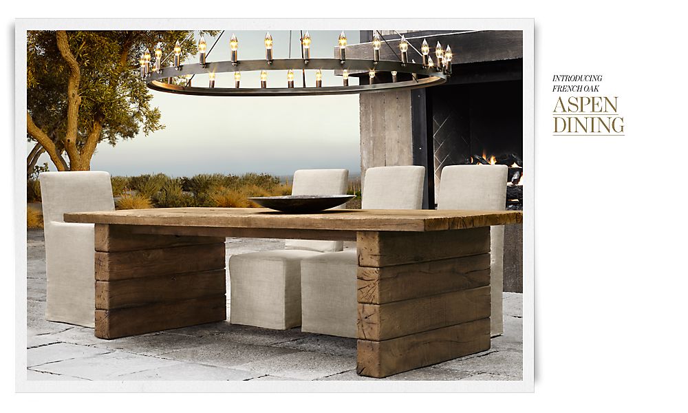 Modern Earth Design Restoration Hardware Aspen Collection